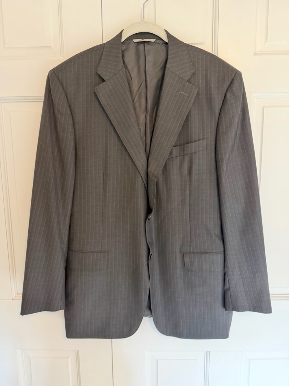 Canali Men's Blazer 54R Gray 100% Wool Italian Tailored Sport Coat